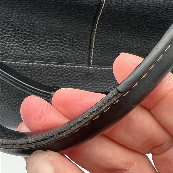 Dooney & Bourke Black Pebbled Leather Tote - Picture 3 of 15